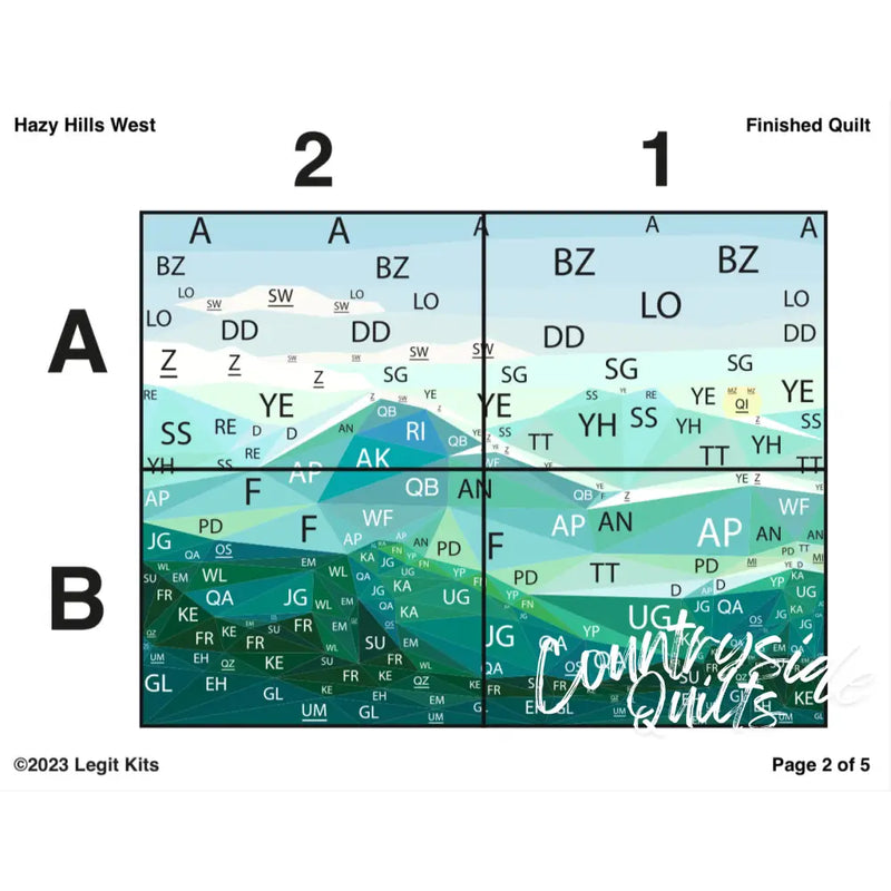 Hazy Hills West Quilt Kit QK043