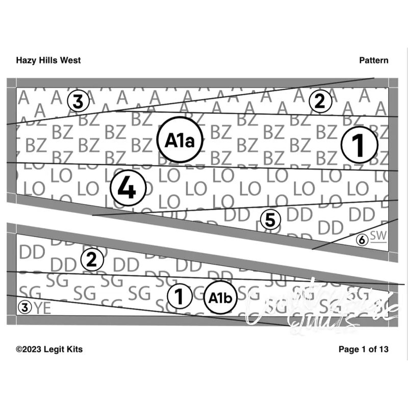 Hazy Hills West Quilt Kit QK043