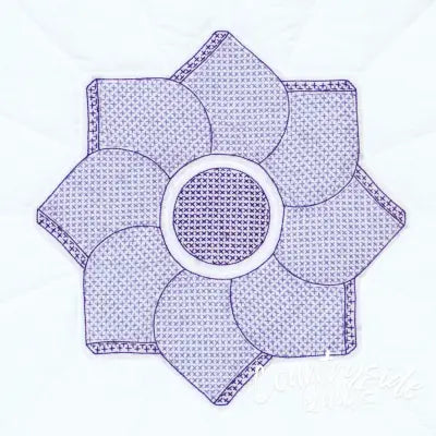 Heart Flower 18 Quilt Squares"