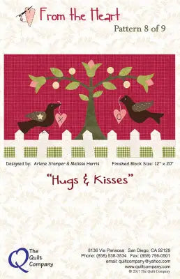 From The Heart Hugs & Kisses Block 8 Block of the Month