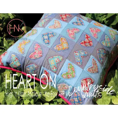 Heart On Postcard Pattern And Template