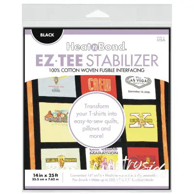 HeatnBond EZ Tee Stabilizer Black 14in x 25ft