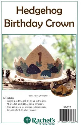 Hedgehog Birthday Crown Kit