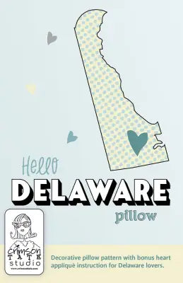 Hello Delaware Pillow Pattern