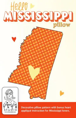 Hello Mississippi Pillow Pattern