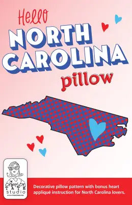 Hello North Carolina Pillow Pattern
