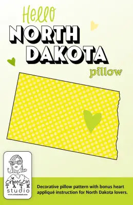 Hello North Dakota Pillow Pattern