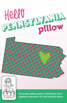 Hello Pennsylvania Pillow Pattern