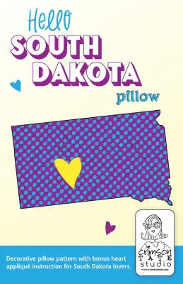 Hello South Dakota Pillow Pattern