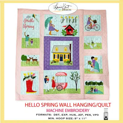 Hello Spring Quilt Design