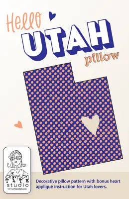 Hello Utah Pillow Pattern