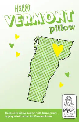 Hello Vermont Pillow Pattern