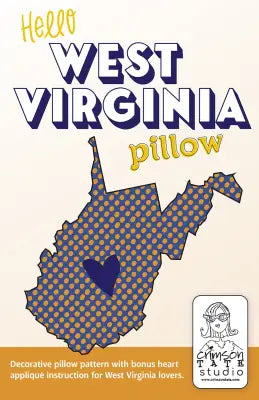 Hello West Virginia Pillow Pattern