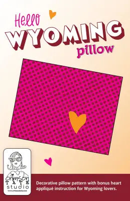 Hello Wyoming Pillow Pattern