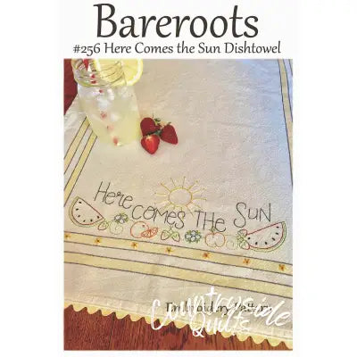 Here Comes the Sun Dishtowel Embroidery Pattern