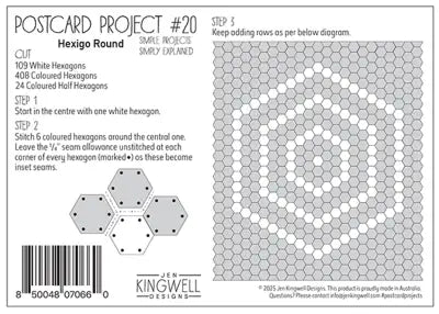 Hexigo Round Postcard Project #19