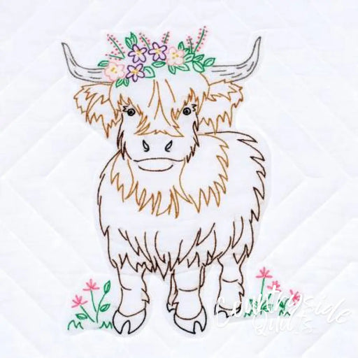 Highland Cow 18in Quilt Squares 18’’ Block 371812