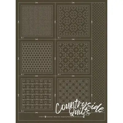 Hitome-Zashi Coaster Pattern 1 Slate