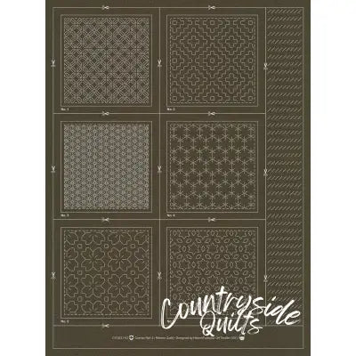 Hitome-Zashi Coaster Pattern 2 Slate