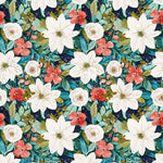 Winter Floral Vintage Dress