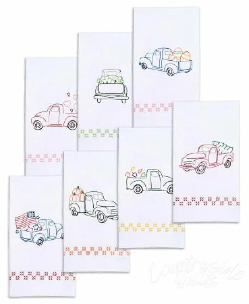 Holiday Trucks Decorative Hand Towel Set 317143