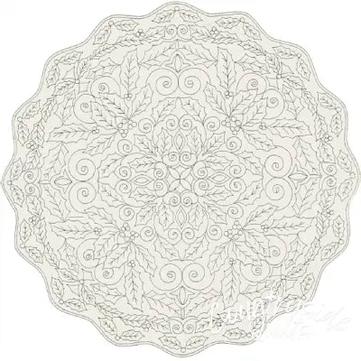 Holiday Wholecloth Natural 45X45