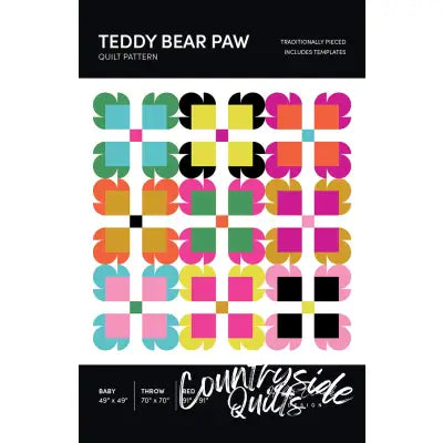 Holly Clarke Design Teddy Bear Paw Quilt Pattern