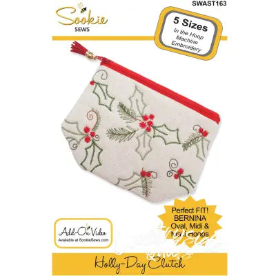Holly-Day Clutch ITH Pattern