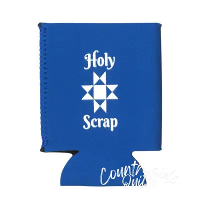 Holy Scrap Can Cooler Blue
