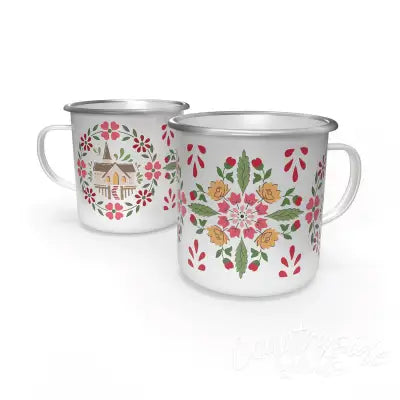 Lori Holt Home Town Holiday Enamel Tin Mug