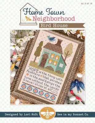 Home Town Neighborhood Bird House Cross Stitch