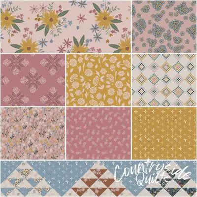 Honey Locust 1 Yard Bundle Blush, 9pcs