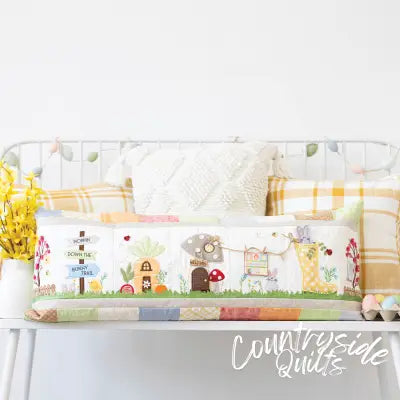 Hoppin' Down the Bunny Trail Bench Pillow