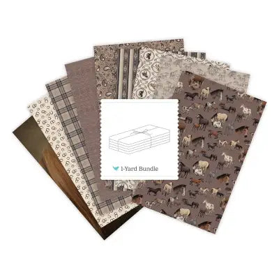 Horseshoe Creek 1 Yard Bundle Linen, 9 Pcs.