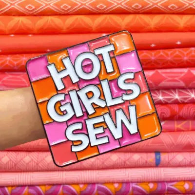 Hot Girls Sew Enamel Pins