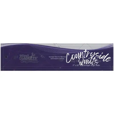 HQ Straight Edge Ruler 3in x 12in