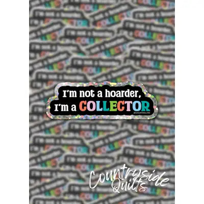 I'm a Collector Glitter Stickers 6pk