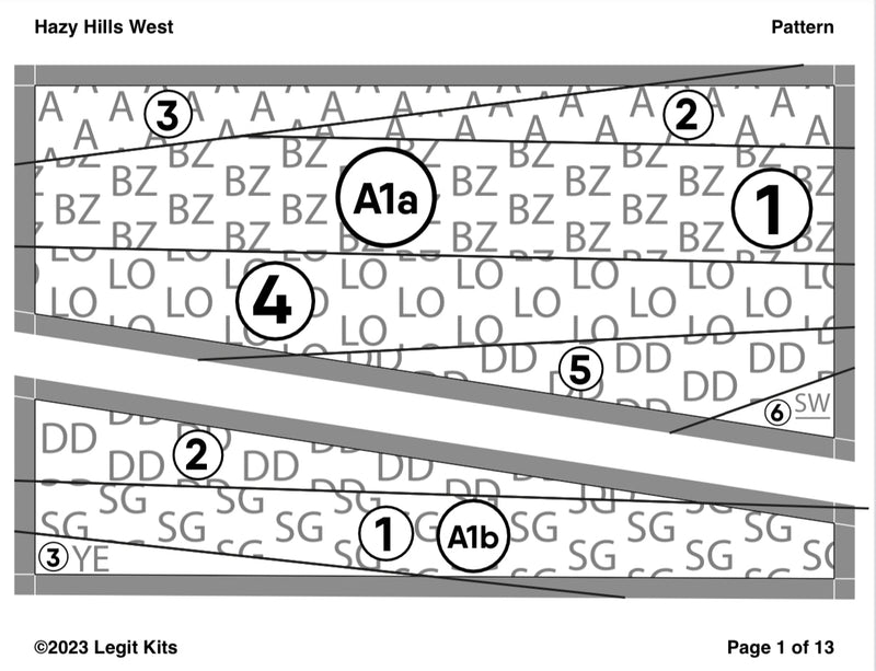 Hazy Hills West Quilt Kit