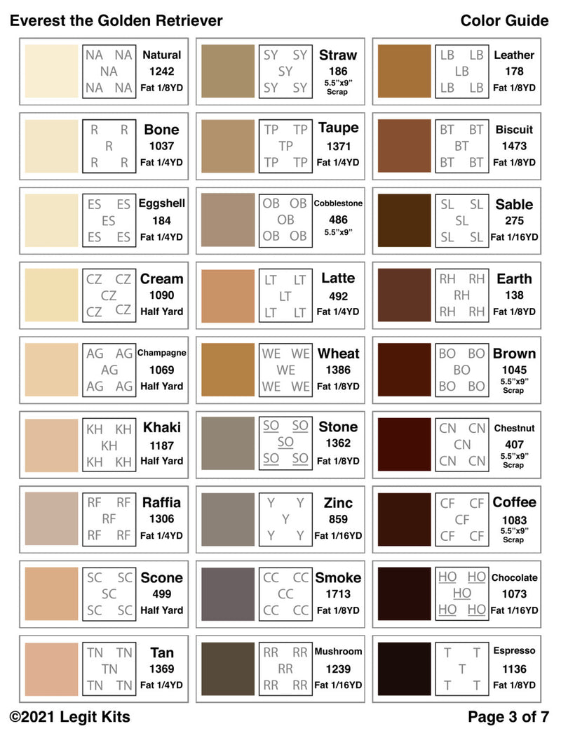 Everest the Retriever Quilt Kit