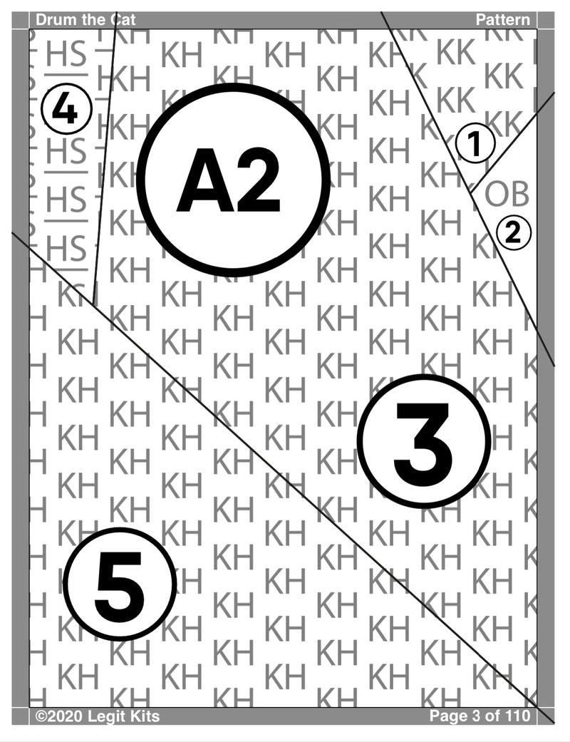 Drum the Cat Pattern