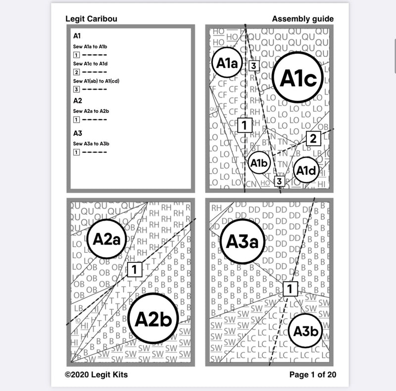 Legit Caribou Quilt Kit