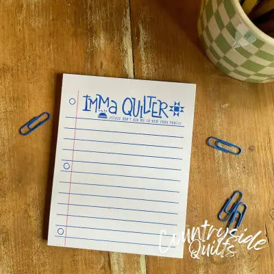 Imma Quilter Notepad