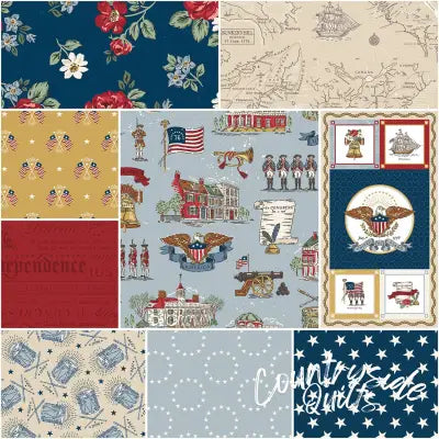 Independence 1 Yard Bundle Blue, 9pcs