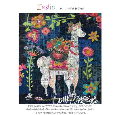 Indie...The Llama Collage Pattern by Laura Heine