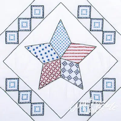 Interlocking Star 18in Quilt Blocks