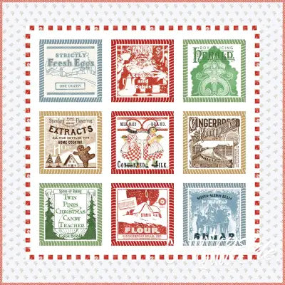 J. Wecker Frisch Flour Sack Large Patch Panel Quilt Pattern