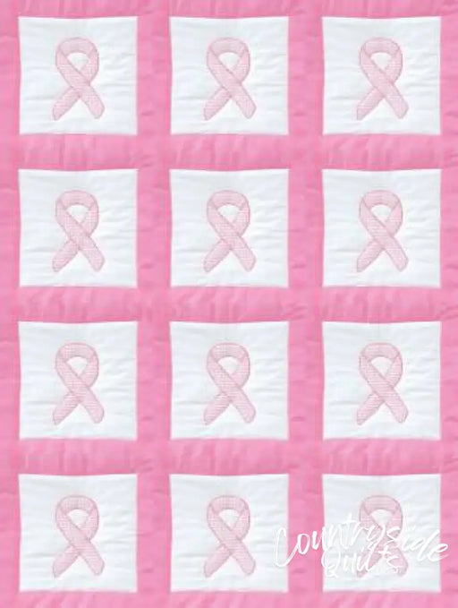 Jack Dempsey Hope Ribbons Quilt Block Set 9’’ 413516