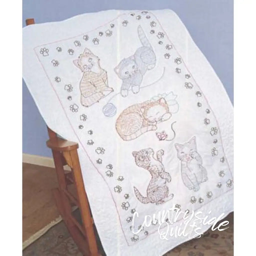 Jack Dempsey Kitty Cats Lap Quilt Quilts 626012