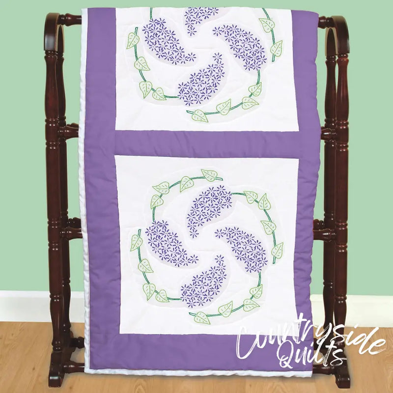 Jack Dempsey Lilacs Quilt Blocks 18’’ Block 961767