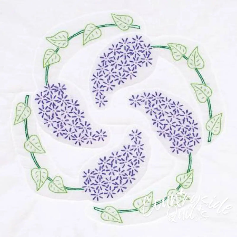 Jack Dempsey Lilacs Quilt Blocks 18’’ Block 961767